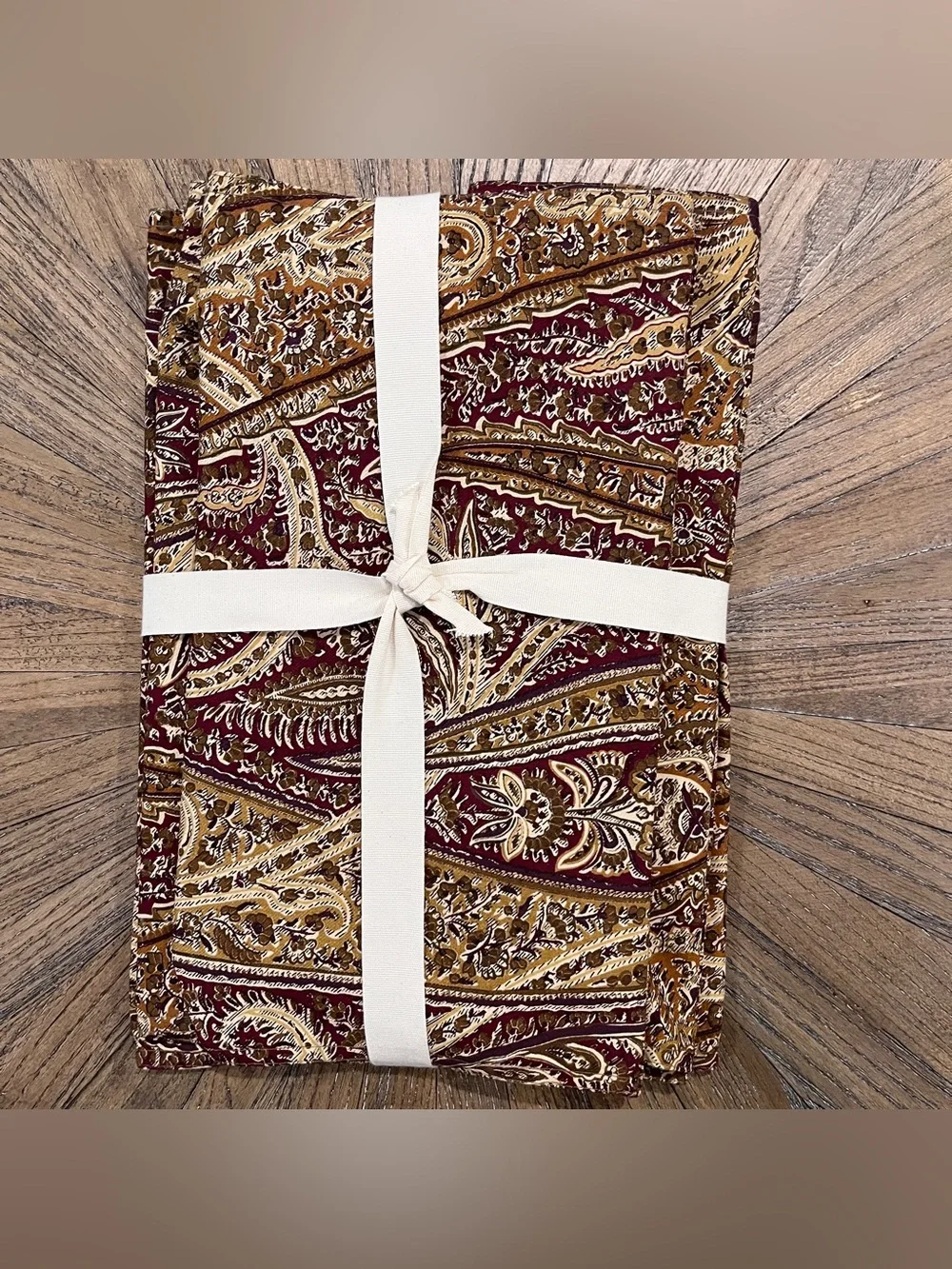 NWT Williams Sonoma Aurora Paisley Set Of 4 Placemats Rectangular 100% Cotton
